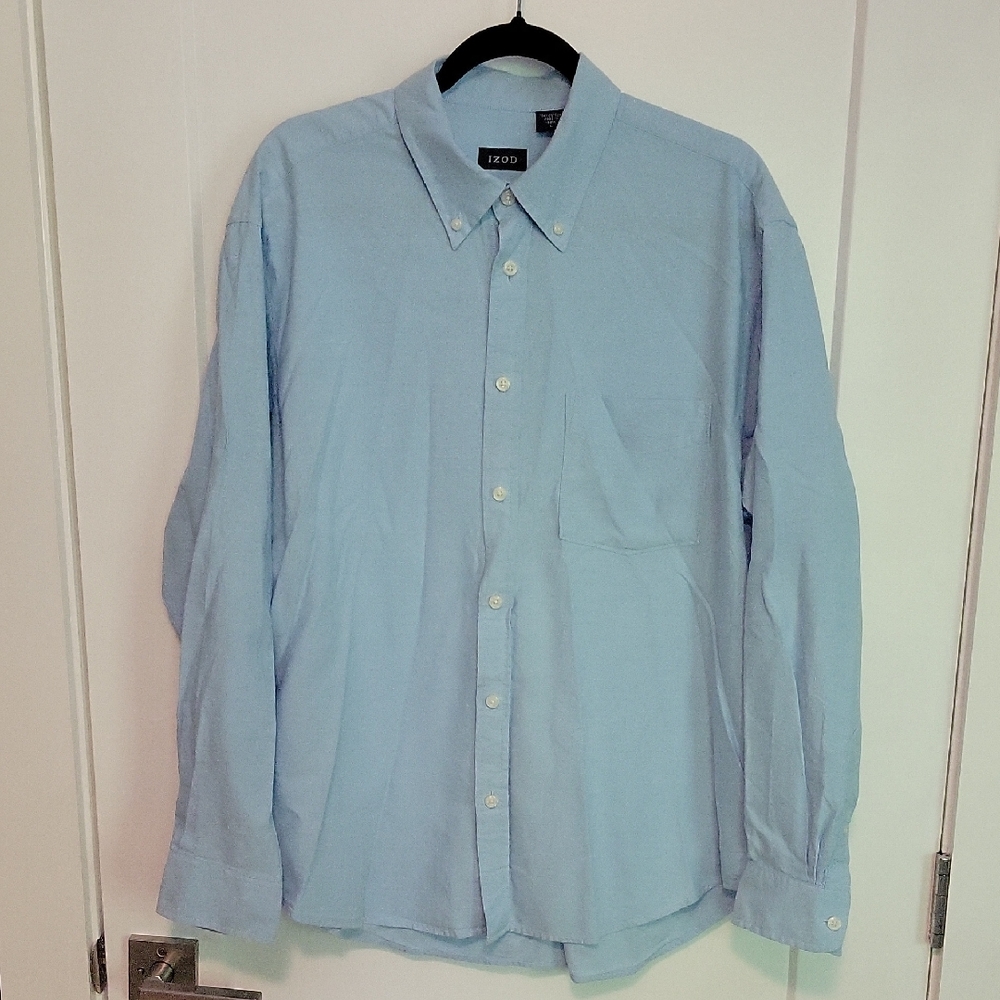 IZOD Men's Blue Oxford Shirt
